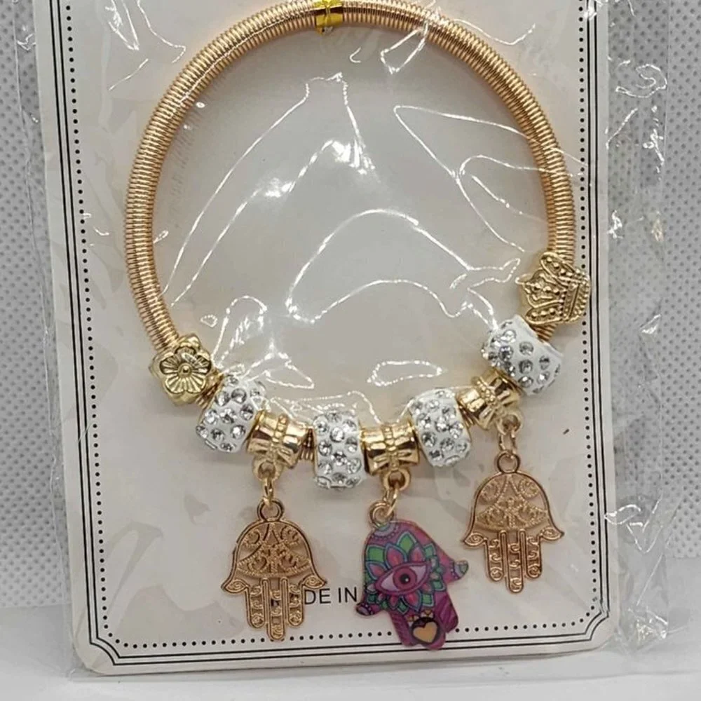 Brand New Three Hamsa Bracelet